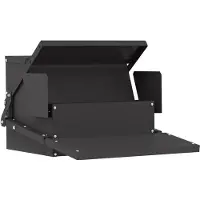 vidaXL Kip trekvoeder Zwart 50 x 40 x 29 cm Koudgewalst Staal