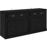 vidaXL Dressoirs 2 st Zwart Eiken 70 x 35,5 x 67,5 cm Bewerkt hout