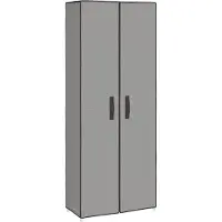 vidaXL Schoenenkast 60x30x166 cm stof grijs