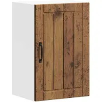 vidaXL Keukenbovenkast Lucca bewerkt hout oud houtkleurig