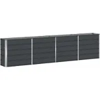 vidaXL Plantenbak Antraciet 320 x 40 x 75 cm Staal