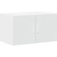 vidaXL Opbergkast 70x42,5x225 cm bewerkt hout wit