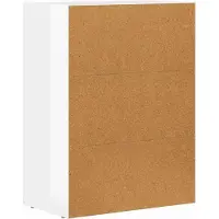 vidaXL Dressoir ELST, hoogglans wit, 59 x 35 x 80,5 cm, houtvezel