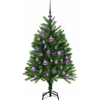vidaXL Kerstboom met 150 LED met standaard Groen 120 cm PE