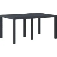 vidaXL Tuintafel, weerbestendig, antraciet, 150 x 100 x 73 cm