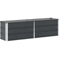 vidaXL Plantenbak Antraciet 160 x 40 x 45 cm Staal