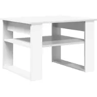 vidaXL Salontafel Wit 64 x 54 x 44 cm Bewerkt hout