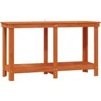 vidaXL Werkbank Waskleur Bruin 140 x 50 x 80 cm Massief grenenhout