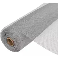 vidaXL Gaas 100x1000 cm aluminium zilverkleurig