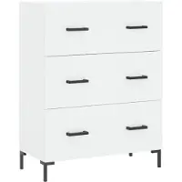 vidaXL Hoge kast 69,5x34x180 cm bewerkt hout wit