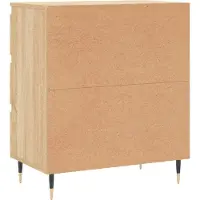 vidaXL Dressoir 60x35x70 cm bewerkt hout sonoma eikenkleurig