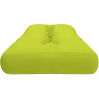 vidaXL Palletkussen 120x40x12 cm stof heldergroen