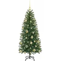 vidaXL Kunstkerstboom Groen 150 cm PE en PVC