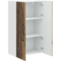 vidaXL Wandkast PORTO Oudhout 60 x 31 x 100 cm Bewerkt hout
