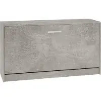 vidaXL Schoenenbank 80x24x45 cm bewerkt hout betongrijs