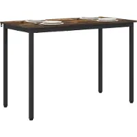 vidaXL Eettafels 110 x 55 x 75 cm Bewerkt hout Gerookt eiken