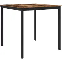 vidaXL Staande Bartafel Bewerkt hout Vierkant