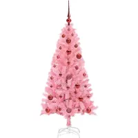 vidaXL Kerstboom Roze 120 cm PVC
