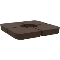 vidaXL 4-delige Set parasolvoeten voor kruisvoet parasol 100 kg PP