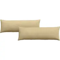 vidaXL Zitkussens 2 pcs Grijs Groen 120 x 40 cm Corduroy stof