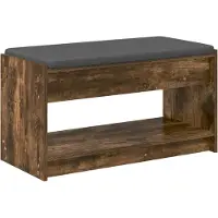 vidaXL Hallenbank Gerookte Eik 83 x 38 x 45 cm