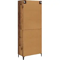 vidaXL Highboard Oud Hout 69,5 x 34 x 180 cm Bewerkt hout