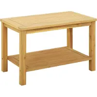 vidaXL Bijzettafel Olie Natuurlijk 70 x 40 x 45 cm Massief Acacia Hout