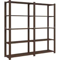 vidaXL Opbergrek 5-laags 170x38x170 cm massief grenenhout bruin