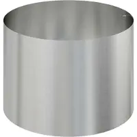 vidaXL Plantenbak Zilver 90 x 90 x 20 cm Gegevens staal