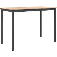 vidaXL Bartafel Naturel 150 x 80 x 105 cm Massief grenenhout