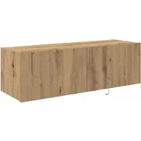 vidaXL TV Wandkast 100 x 35 x 31 cm Artisan Eiken Bewerkt hout