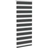 vidaXL Zebra rolgordijn 65x100 cm stofbreedte 60,9 cm zwart