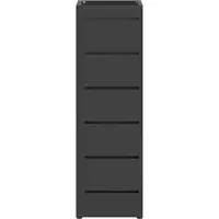 vidaXL Regen Paraplu Stand met opslag Zwart 15,5 x 15,5 x 49 cm Staal