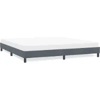 vidaXL Bedframe zonder matras 180x220 cm fluweel donkergrijs