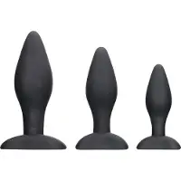 Ouch! - Apex Buttplug Set - Zwart