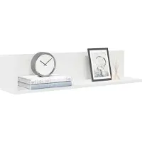 vidaXL Wandschappen 2 st 75x16,5x16,5 cm bewerkt hout wit