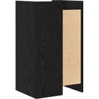 vidaXL Dressoir Zwart Eiken 45 x 35 x 75 cm