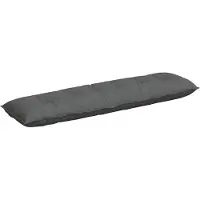 vidaXL Rugkussen Donkergrijs 200 x 19 x 50 cm Stof