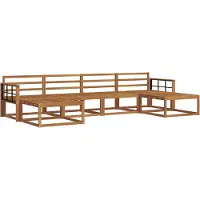 vidaXL Buiten bank set 6 st Naturel Massief Acacia Hout