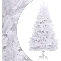 vidaXL Kunstkerstboom met scharnieren met standaard 300 cm wit