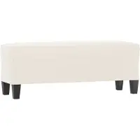 vidaXL Bankje 100x35x41 cm microvezelstof beige