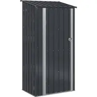 vidaXL Tuinhuisjes Antraciet 103 x 74 x 200 cm Metaal