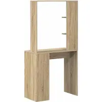 vidaXL Bureau, Sonoma-eikenhout, houtvezel, 78,5 x 37 x 154,5 cm