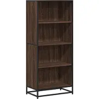 vidaXL Boekenkast 60x35x139 cm bewerkt hout bruin eikenkleurig