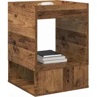 vidaXL Bijzettafel Oudhout 40 x 40 x 56 cm Bewerkt hout