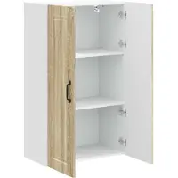 vidaXL Wandkast PORTO Sonoma Eik 60 x 31 x 100 cm Bewerkt hout