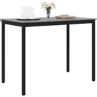vidaXL Staande Bartafel Bewerkt hout Rechthoekig
