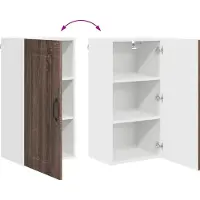 vidaXL Vaatwasserpaneel Kalmar Bruin Eiken 40 x 31 x 80 cm