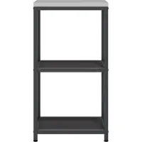 vidaXL Keukenplankeenheid HATTEM Zwart 40 x 50 x 92 cm Staal
