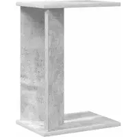 vidaXL Bijzettafel Beton Grijs 35 x 25 x 50 cm Bewerkt hout